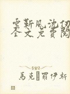 云靳风沈仞小说全文免费阅读