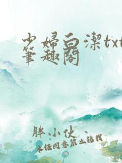 少妇白洁txt笔趣阁