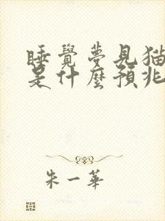 睡觉梦见猫咬我是什么预兆