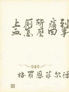 上厕所痛到拉出血怎么回事