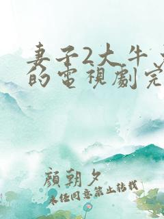 妻子2大牛免费的电视剧完整版