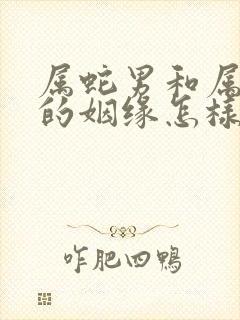 属蛇男和属虎女的姻缘怎样