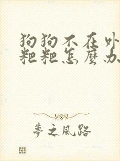 狗狗不在外面拉粑粑怎么办