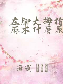 左脚大拇指右侧麻木什么原因引起的