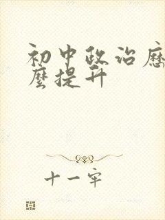 初中政治历史怎么提升