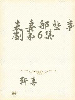 夫妻那些事电视剧第6集