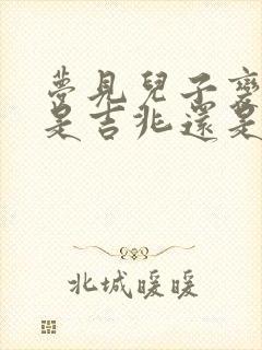 梦见儿子变小了是吉兆还是凶兆