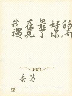 我在最好的年纪遇见了你,却没有好好珍惜