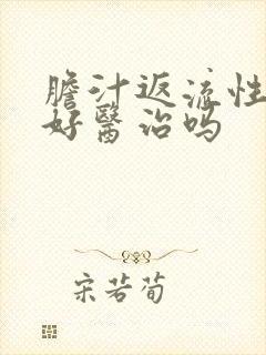 胆汁返流性胃炎好医治吗