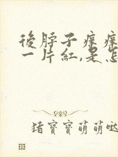 后脖子痒痒的,一片红,是怎么回事