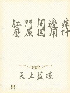 肛门周边痒是什么原因用什么药