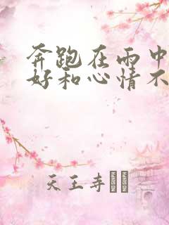 奔跑在雨中心情好和心情不好的句子