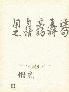 用月亮表达思念之情的诗句