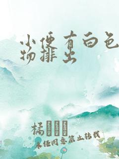 小便有白色块状物排出