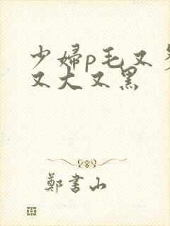 少妇p毛又多水又大又黑