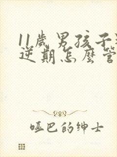 11岁男孩子叛逆期怎么管教最合适