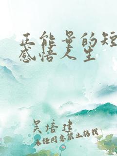 正能量的短句 感悟人生