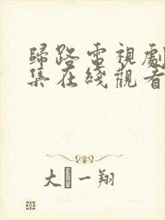 归路电视剧40集在线观看免费高清