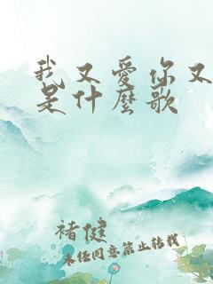 我又爱你又恨你是什么歌