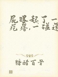 屁眼起了一个硬疙瘩,一碰还疼