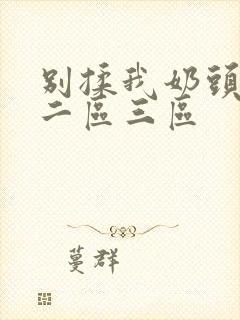 别揉我奶头一区二区三区