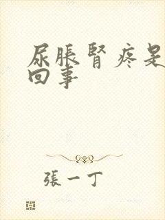 尿胀肾疼是怎么回事