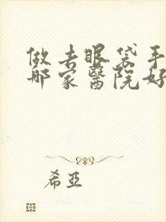 做去眼袋手术去哪家医院好