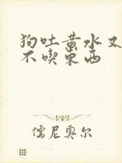 狗吐黄水又拉稀不吃东西