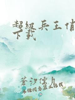 超级兵王俏总裁下载