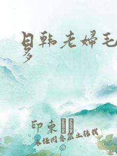 日韩老妇毛多水多