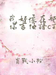 我好像在哪见过你吉他谱c调简单版