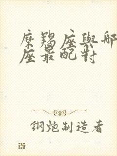 摩羯座与哪个星座最配对