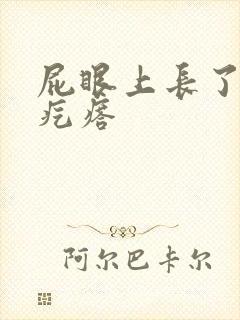 屁眼上长了个硬疙瘩