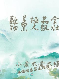 欧美极品金发尤物黑人粗壮