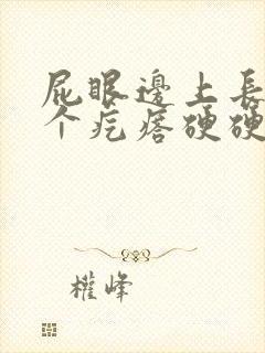 屁眼边上长了一个疙瘩硬硬的疼