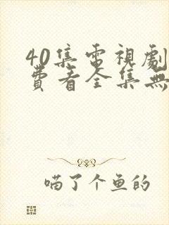 40集电视剧免费看全集无间