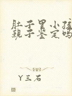 肚子里小孩能做亲子鉴定吗