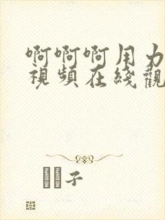 啊啊啊用力好爽视频在线观看