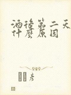 酒后第二天吐是什么原因