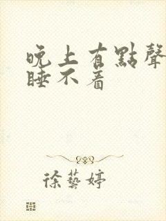 晚上有点声音就睡不着