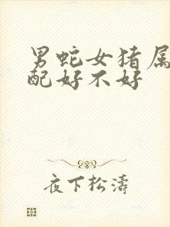 男蛇女猪属相婚配好不好