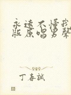 永远不懂我dj版原唱男声