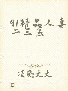 91精品人妻一二三区