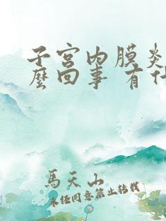 子宫内膜炎是怎么回事 有什么症状