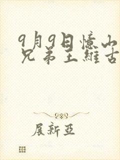 9月9日忆山东兄弟王维古诗