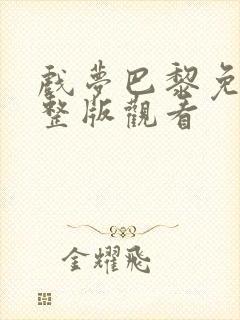 戏梦巴黎免费完整版观看