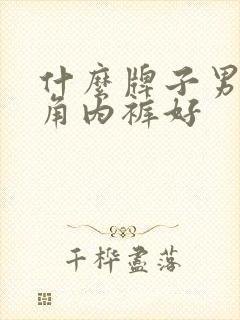 什么牌子男士三角内裤好