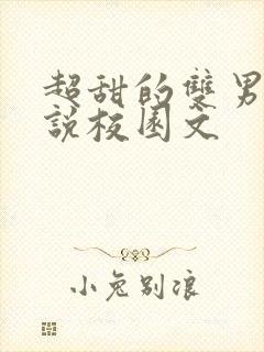 超甜的双男主小说校园文