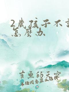 2岁孩子不说话怎么办