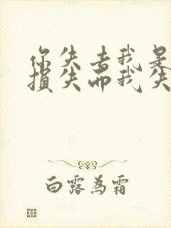 你失去我是你的损失而我失去你